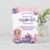 Kawaii Schattige Roze Verjaardag Kaart (Staand voorkant)