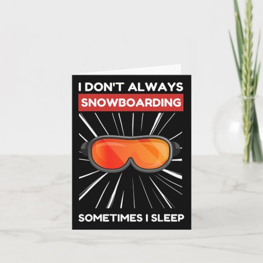 Kawaii Schattige Snowboarden Otaku Anime Kawaii Ja Kaart (Voorkant)