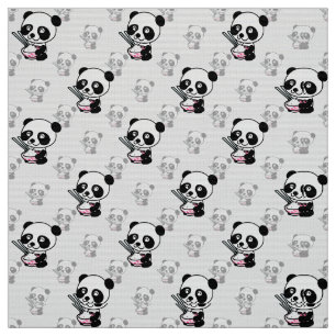 Kawaii Schattige speels Panda Surface Pattern Desi Stof