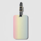 kawaii schattige unicorn roze pastelkleur bagagelabel (Voorkant (verticaal))