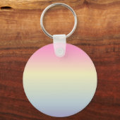 kawaii schattige unicorn roze pastelkleur sleutelhanger (Voorkant)