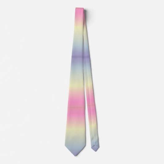 kawaii schattige unicorn roze pastelkleur stropdas (Voorkant)