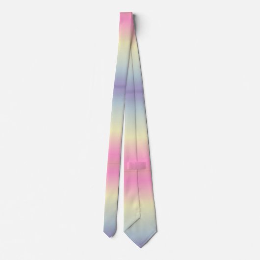 kawaii schattige unicorn roze pastelkleur stropdas (Achterkant)