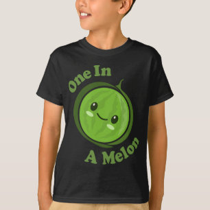 Kawaii Schattige Watermeloen Een In Een Meloen Gra T-shirt