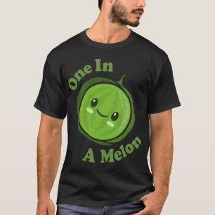 Kawaii Schattige Watermeloen Een In Een Meloen Gra T-shirt