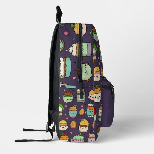 Kawaii Schattigee aangepaste Ramen Bedrukte Rugzak (Links)