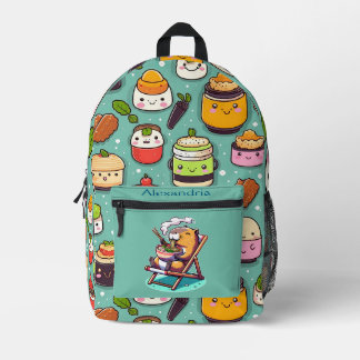 Kawaii Schattigee aangepaste Ramen Bedrukte Rugzak