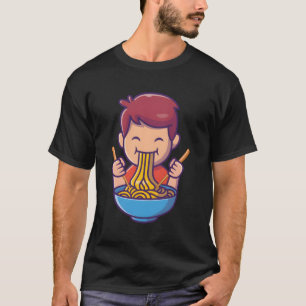 Kawaii Schattigee Anime Kinder Japans Ramen Noodle T-shirt