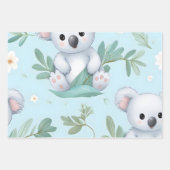 Kawaii Schattigee Baby Koala Beren Inpakpapier Vel (Voorkant 2)