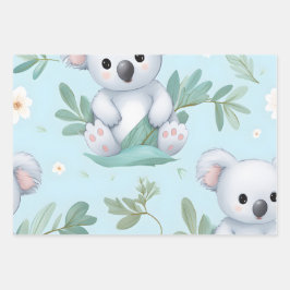 Kawaii Schattigee Baby Koala Beren Inpakpapier Vel