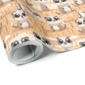 Kawaii Schattigee Baby Meerkats Cadeaupapier (Rol Hoek)