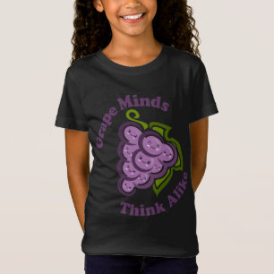 Kawaii Schattigee druivengeesten denken hetzelfde T-shirt