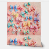 Kawaii Schattigee Kwekerij Pastel Bogen & Snoepjes Behang (Afrollen)