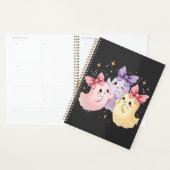 Kawaii Schattigee pastelgeesten met bogen Planner (Display)