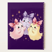 Kawaii Schattigee pastelgeesten met bogen Planner (Achterkant)