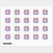 Kawaii Schattigee Puppy Schattige Cartoon Dog Big Ronde Sticker (Vel)
