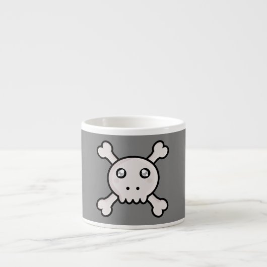 Kawaii-schedel Espresso Kop (Voorkant)