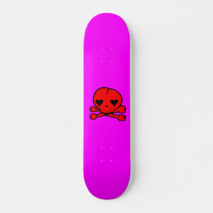 Kawaii Schedel Gothische Lolita Roze & Rood Persoonlijk Skateboard