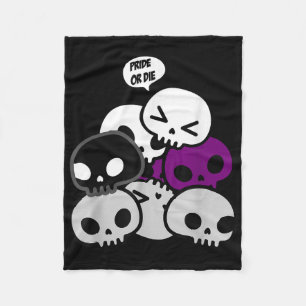 Kawaii Schedel Stapels Mooie Demiual Spullen Trots Fleece Deken