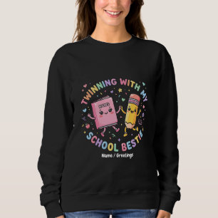 Kawaii School Beste Vriendinnen Twinning Vriendsc Trui