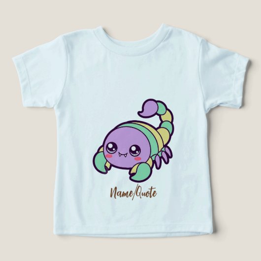Kawaii Schorpioen Cute Pastel Cartoon (Design voorkant)