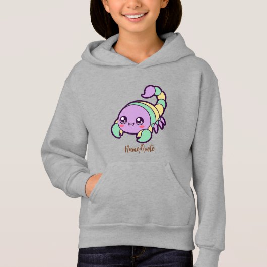 Kawaii Schorpioen Cute Pastel Cartoon (Voorkant)