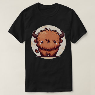Kawaii Schotse Harige Highland Koe T-shirt