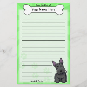 Kawaii Scottish Terrier Stationery Briefpapier