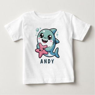 Kawaii Shark en Starfish beste vrienden