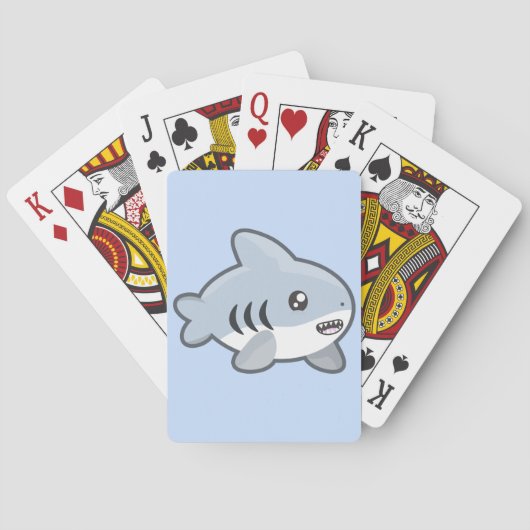 Kawaii Shark Pokerkaarten (Achterkant)