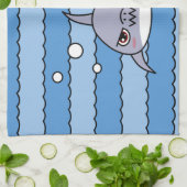 Kawaii Shark Theedoek (Gevouwen)