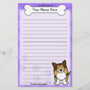 Kawaii Sheltie Stationery Briefpapier