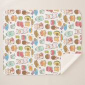 Kawaii Sherpa Blanket Sherpa Deken (Voorkant (horizontaal))
