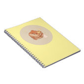 Kawaii Shiba Inu Bananas Pannenkoeken Notitieboek (Rechterzijde)