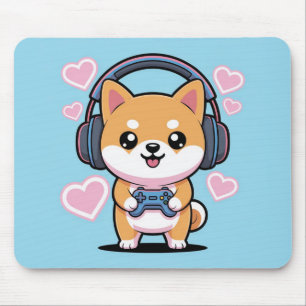 Kawaii Shiba Inu Gamer Muismat