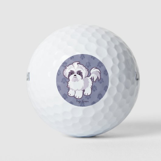 Kawaii Shih Tzu Golfballen (Voorkant)