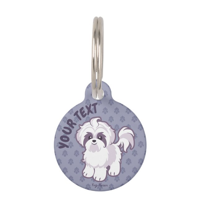 Kawaii Shih Tzu Huisdierpenning (Voorkant)