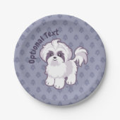 Kawaii Shih Tzu Papieren Bordje (Voorkant)
