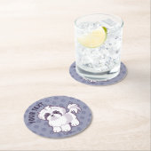 Kawaii Shih Tzu Ronde Kartonnen Onderzetter (Insitu)