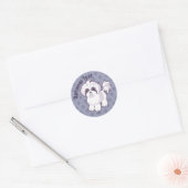 Kawaii Shih Tzu Ronde Sticker (Envelop)