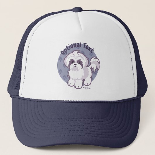Kawaii Shih Tzu Trucker Pet (Voorkant)