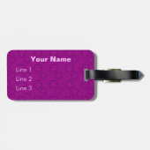 Kawaii Short Hair Yorkie Cartoon Dog Bagagelabel (Achterkant horizontaal)