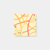 Kawaii Shrimp Tempura on Japanse Stripes Post-it® Notes (Voorkant)