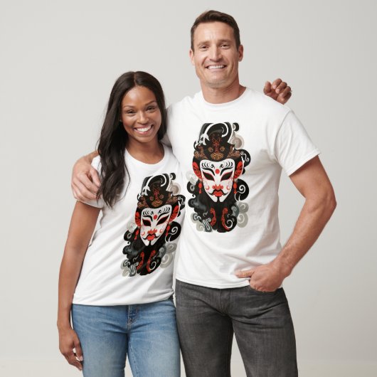 Kawaii Sichuan Opera gezichtsmasker T-shirt (Unisex)