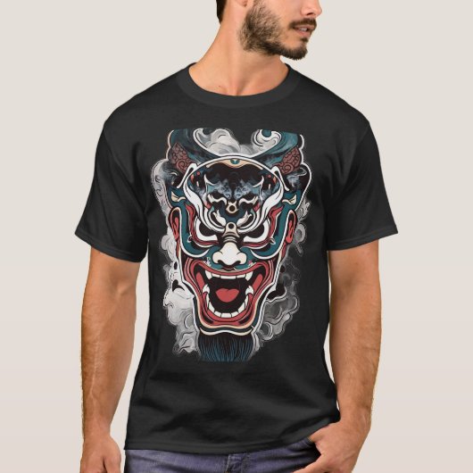 Kawaii Sichuan Opera gezichtsmasker T-shirt (Voorkant)