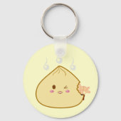 Kawaii "SioPao" Meatbun Attack Sleutelhanger (Voorkant)