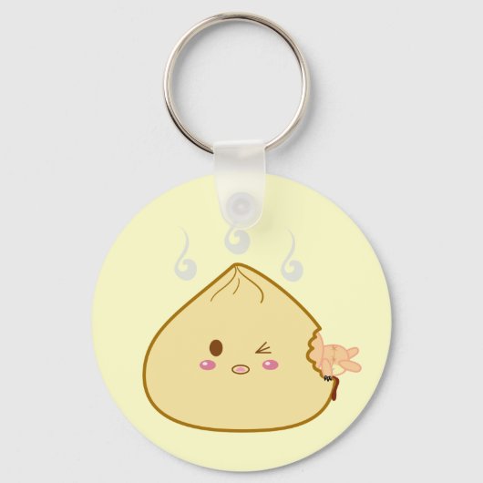 Kawaii "SioPao" Meatbun Attack Sleutelhanger (Voorkant)