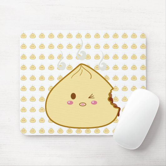 Kawaii "SioPao" Meatbun Bitemark Muismat (Met muis)