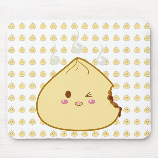 Kawaii "SioPao" Meatbun Bitemark Muismat (Voorkant)