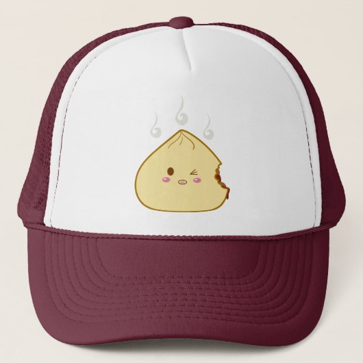 Kawaii "SioPao" Meatbun Bitemark Trucker Pet (Voorkant)